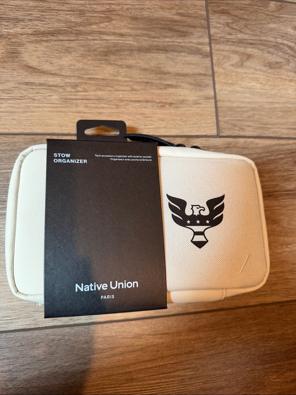 Native Union Stow Organizer Travel Tech Pouch - Cream